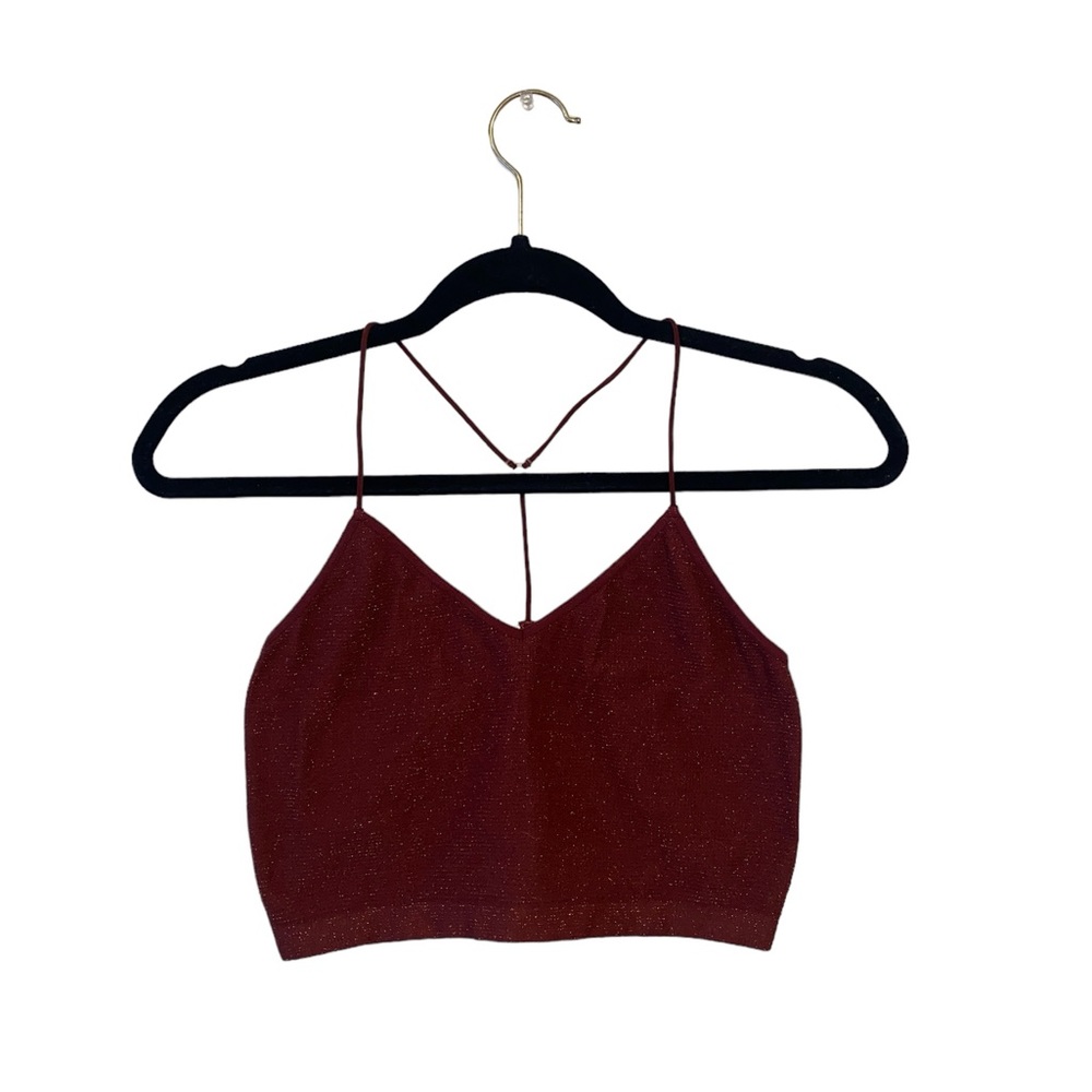 COLSIE Red w/ Gold Glitter Tank/Bralette